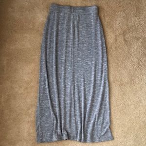 COPY - Grey maxi skirt-LOFT